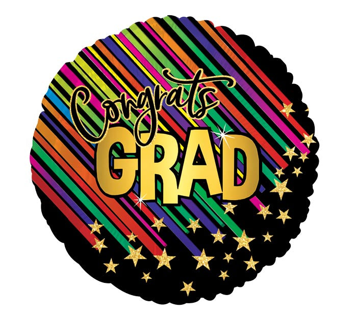 17&quot; CONGRATS GRAD CASCADE FOIL BALLOON