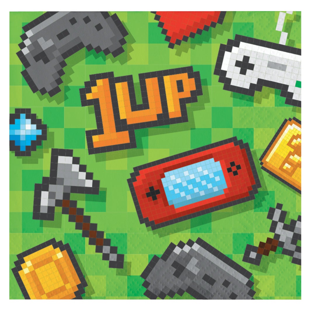 Gaming Party Beverage Napkins