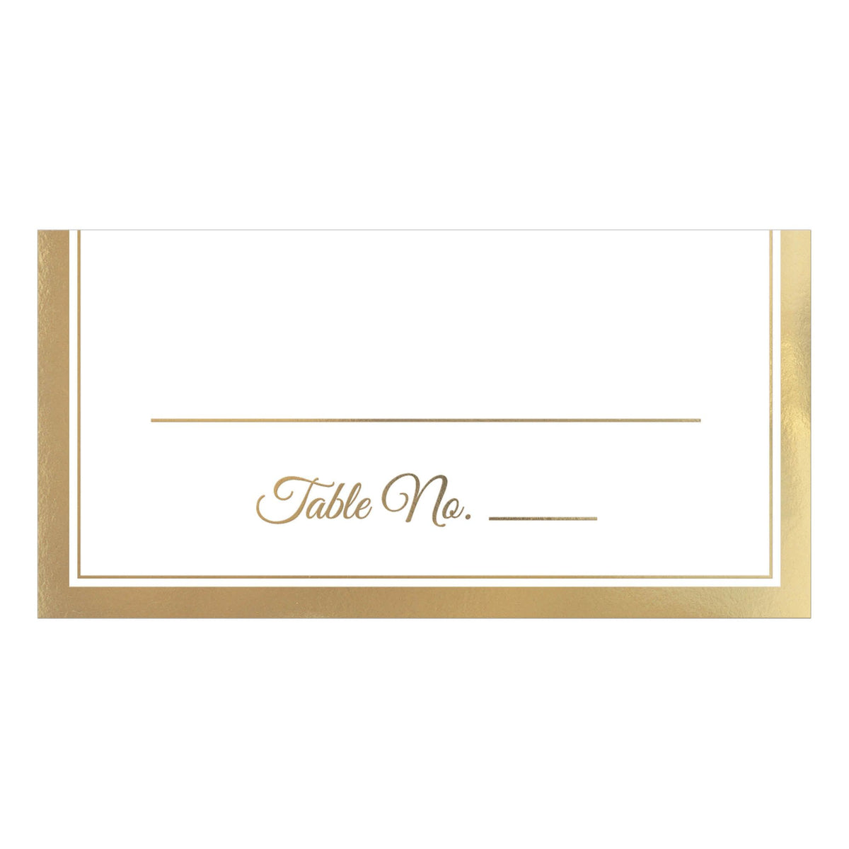 Place Card w/Gold Trim