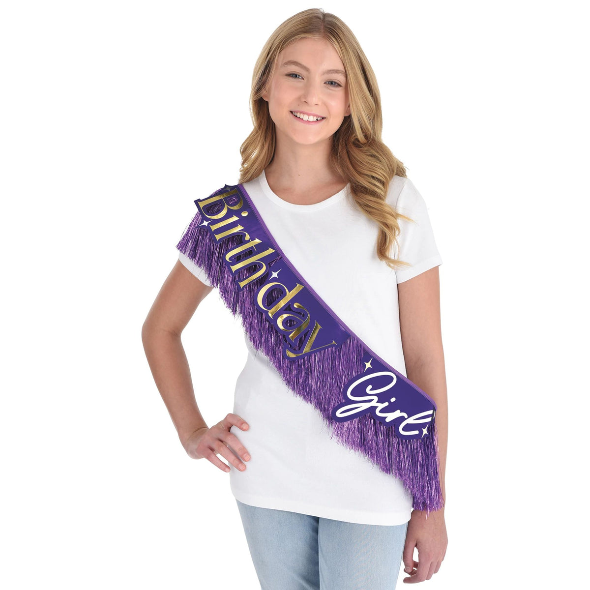 Teen Girl Fringe Birthday Sash