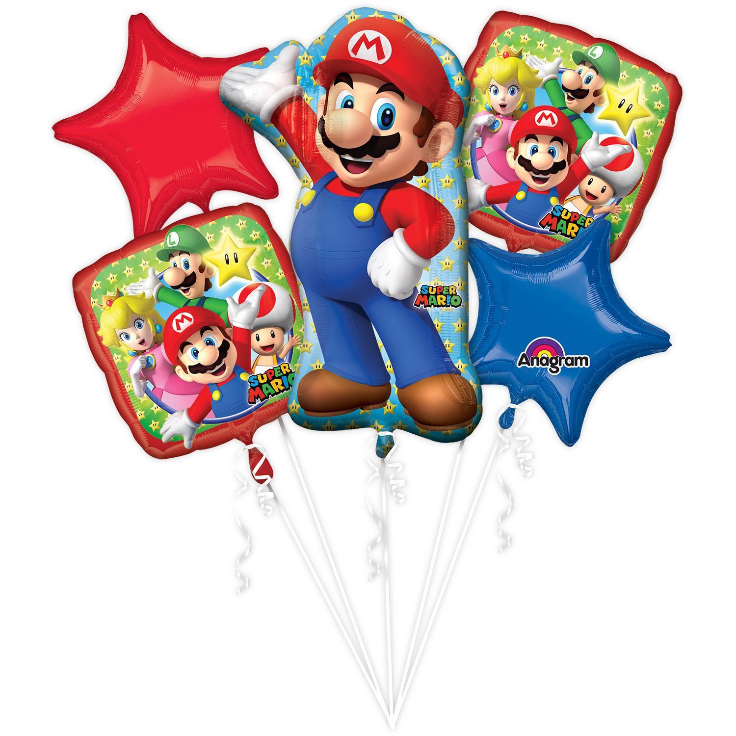 101 MARIO BROTHERS FOIL BALLOON BOUQUET
