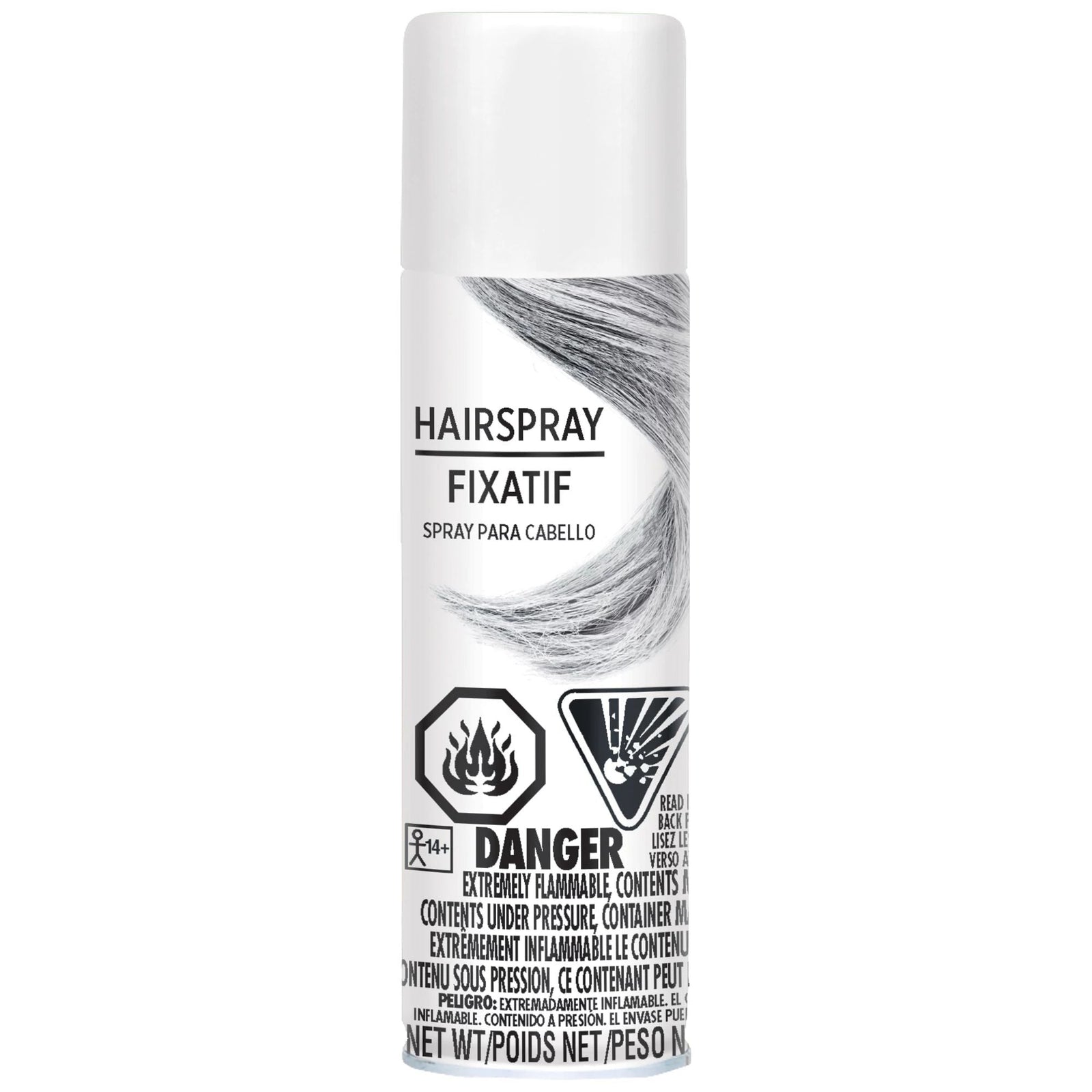 White Hair Spray