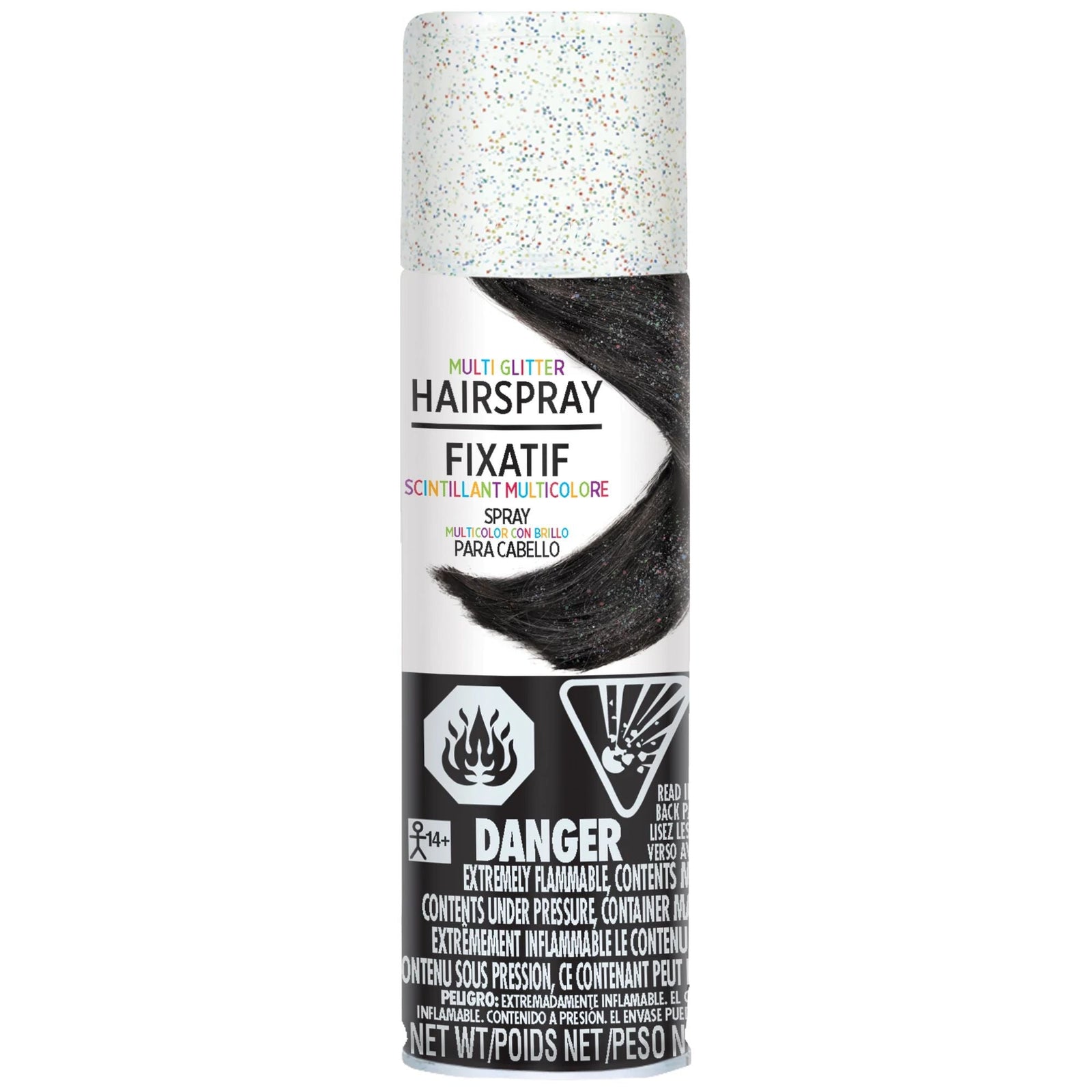 Multicolor Glitter Hairspray