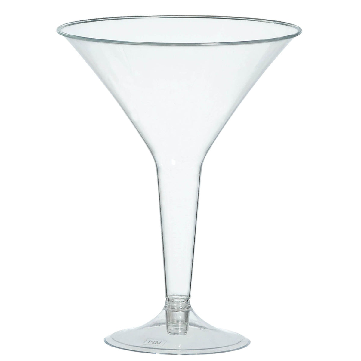 Clear Plastic Martini Glasses - Big Party Pack