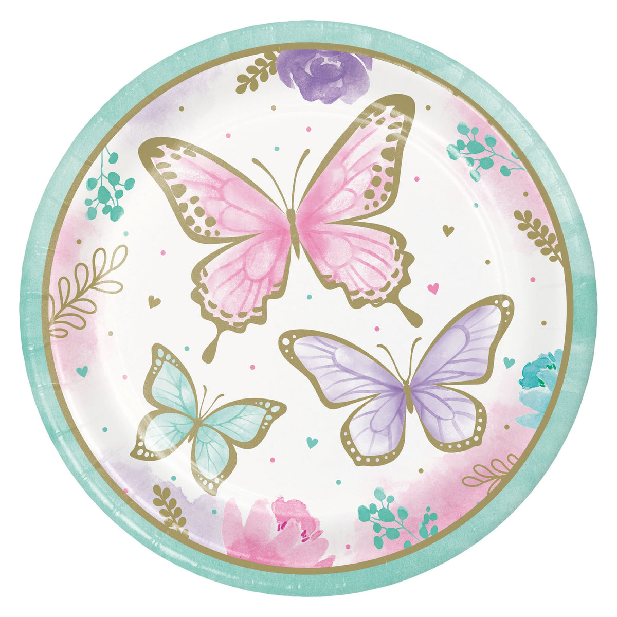 Butterfly Shimmer Dinner Plates