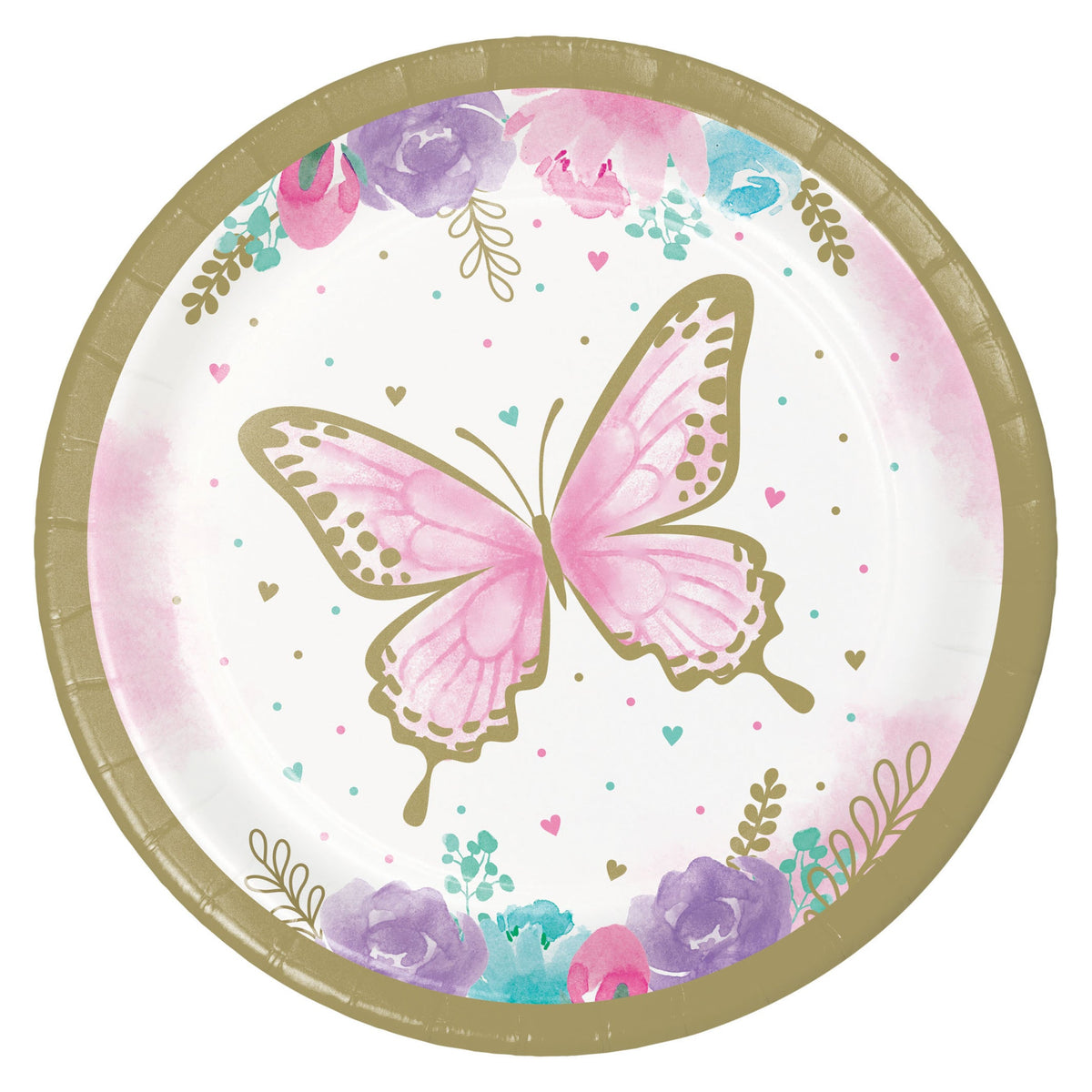 Butterfly Shimmer Luncheon Plates