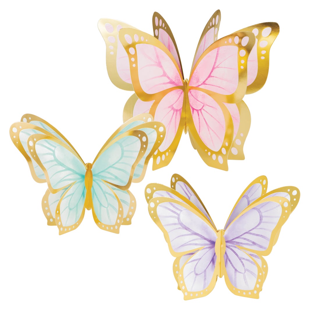 Butterfly Shimmer 3D Centerpieces