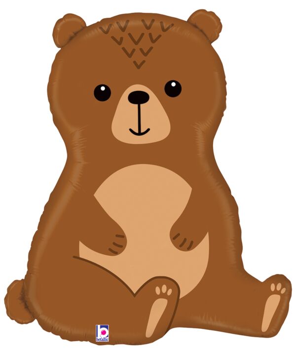 504 34" Woodland Bear Foil Balloon