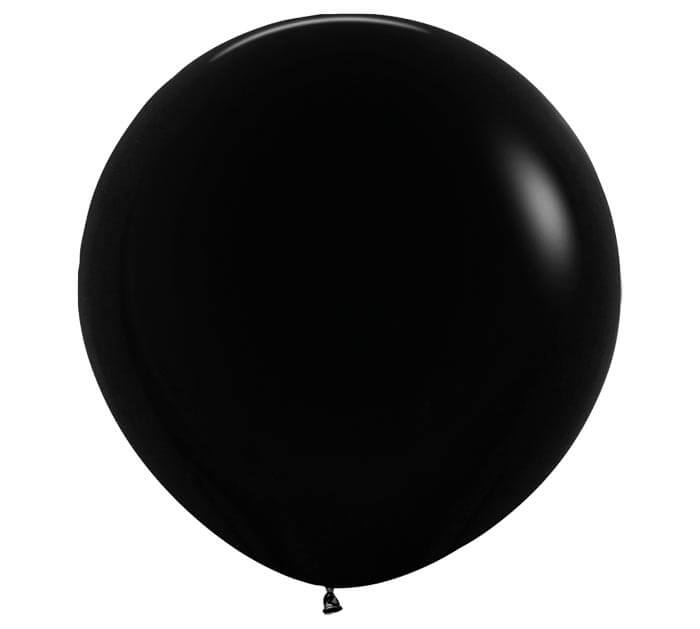 36" deluxe black balloon