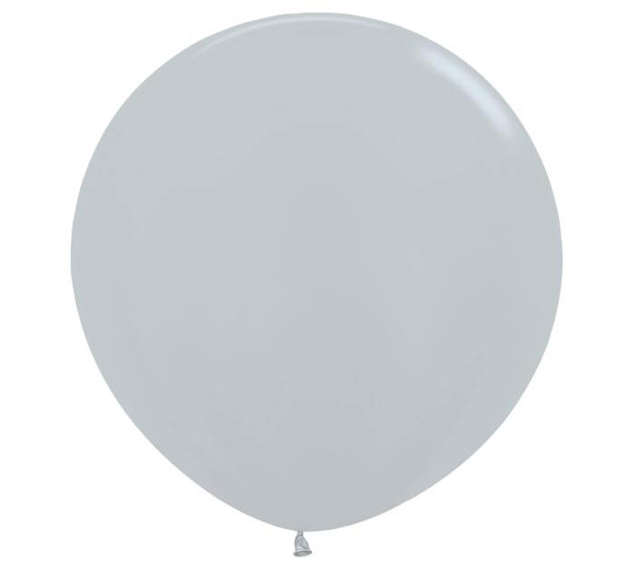 36" metallic silver balloon