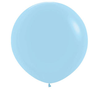 36" Pastel Latex Balloon - Matte Blue / Helium-filled