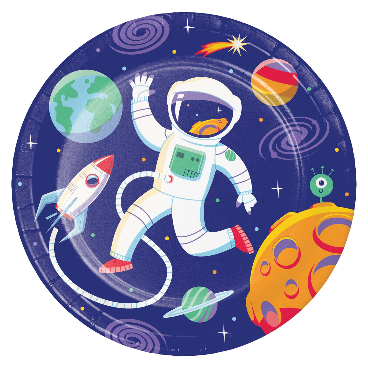 Space Adventures Luncheon Plates