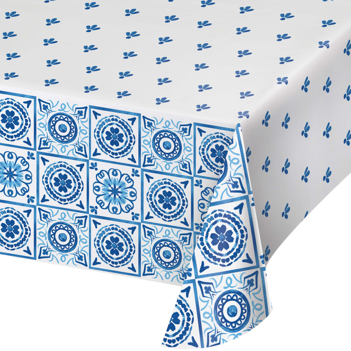 Blue Willow Paper Table Cover