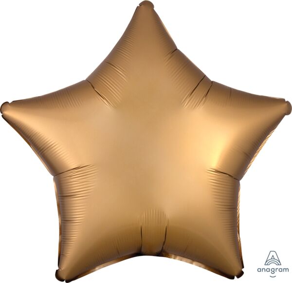 19" Satin Luxe Gold Sateen Star