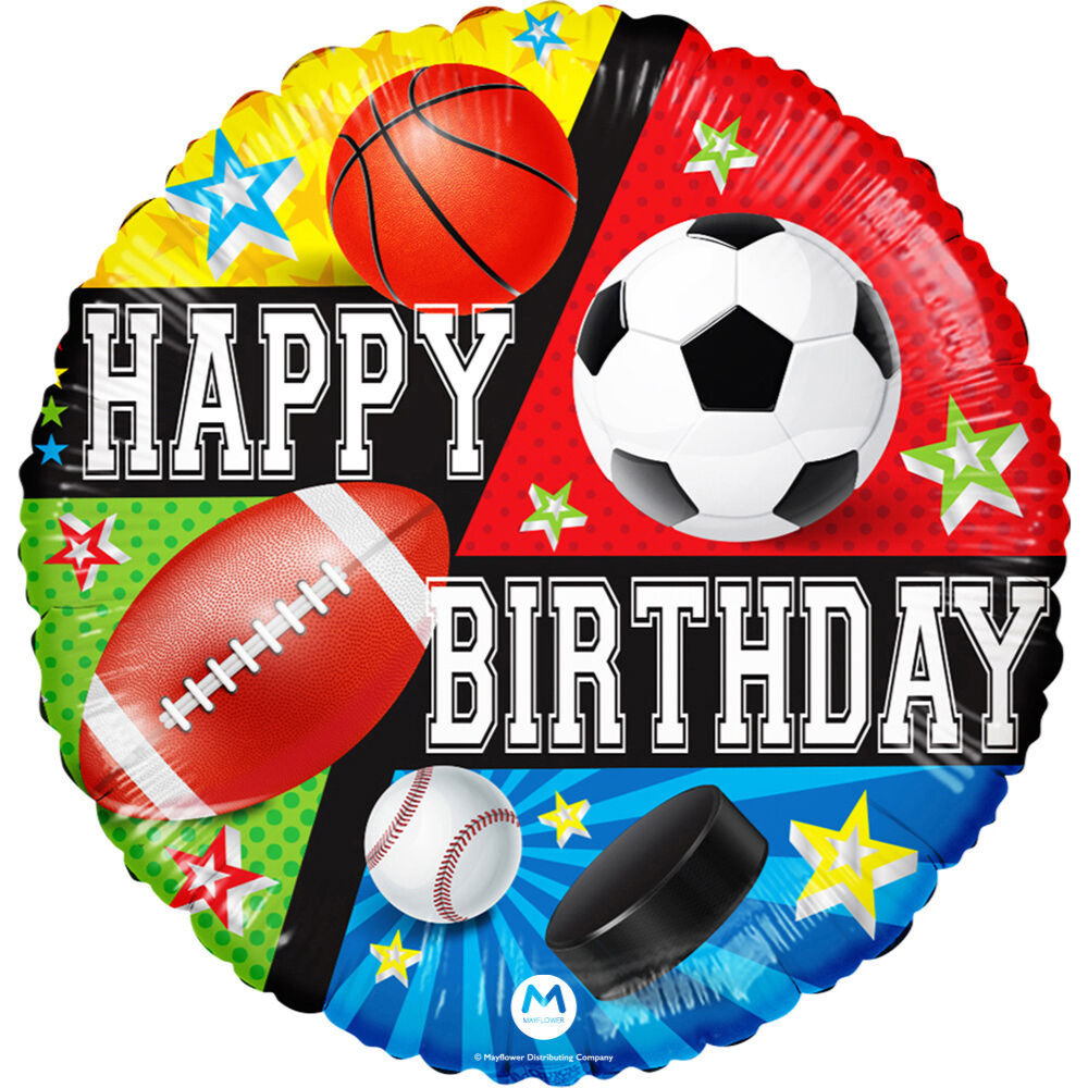 30" Happy Birthday Sports