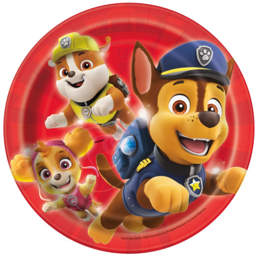 Paw Patrol Round 7" Dessert Plates  8ct