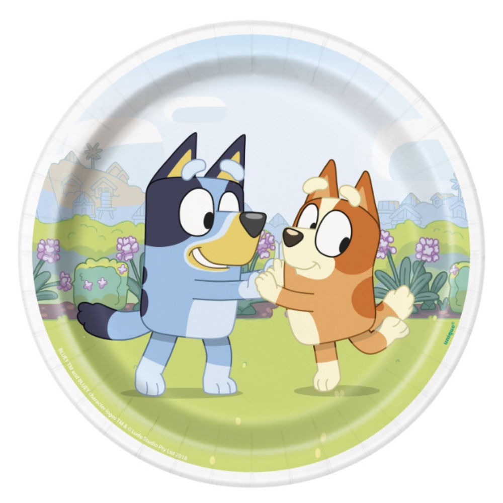 Bluey Round 7" Dessert Plates  8ct