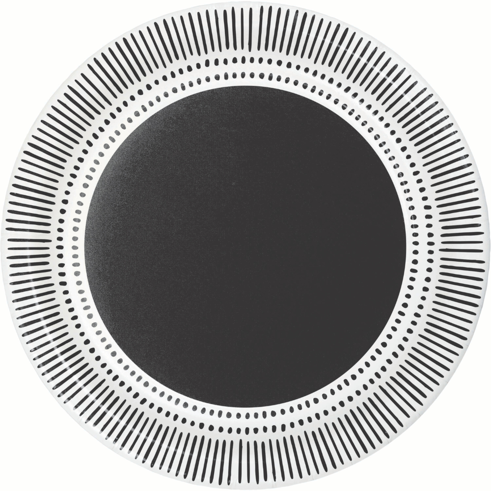 Dinner Plate Modern Monochrome