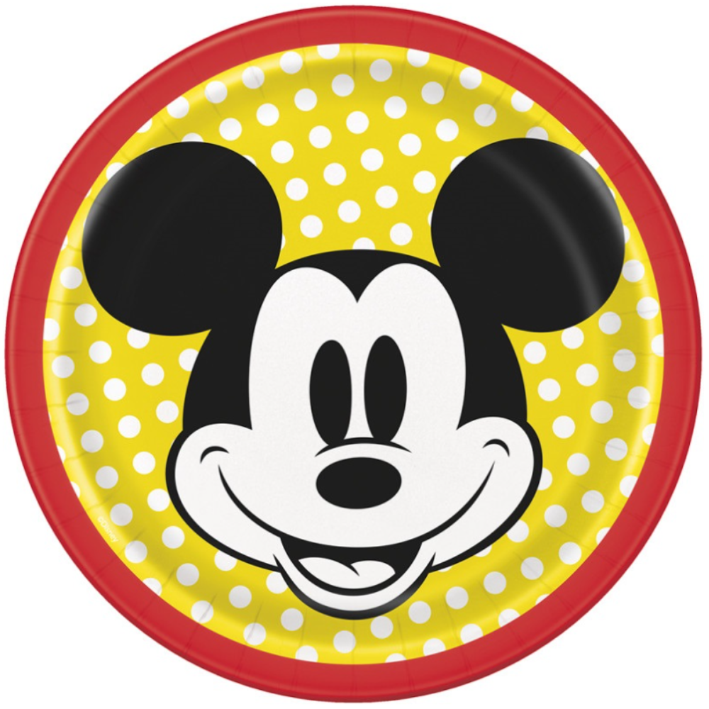 Disney Mickey Mouse Round 7" Dessert Plates