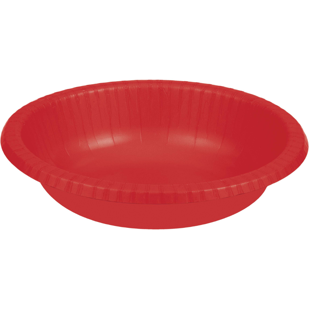 20 oz. Paper Bowls - Classic Red