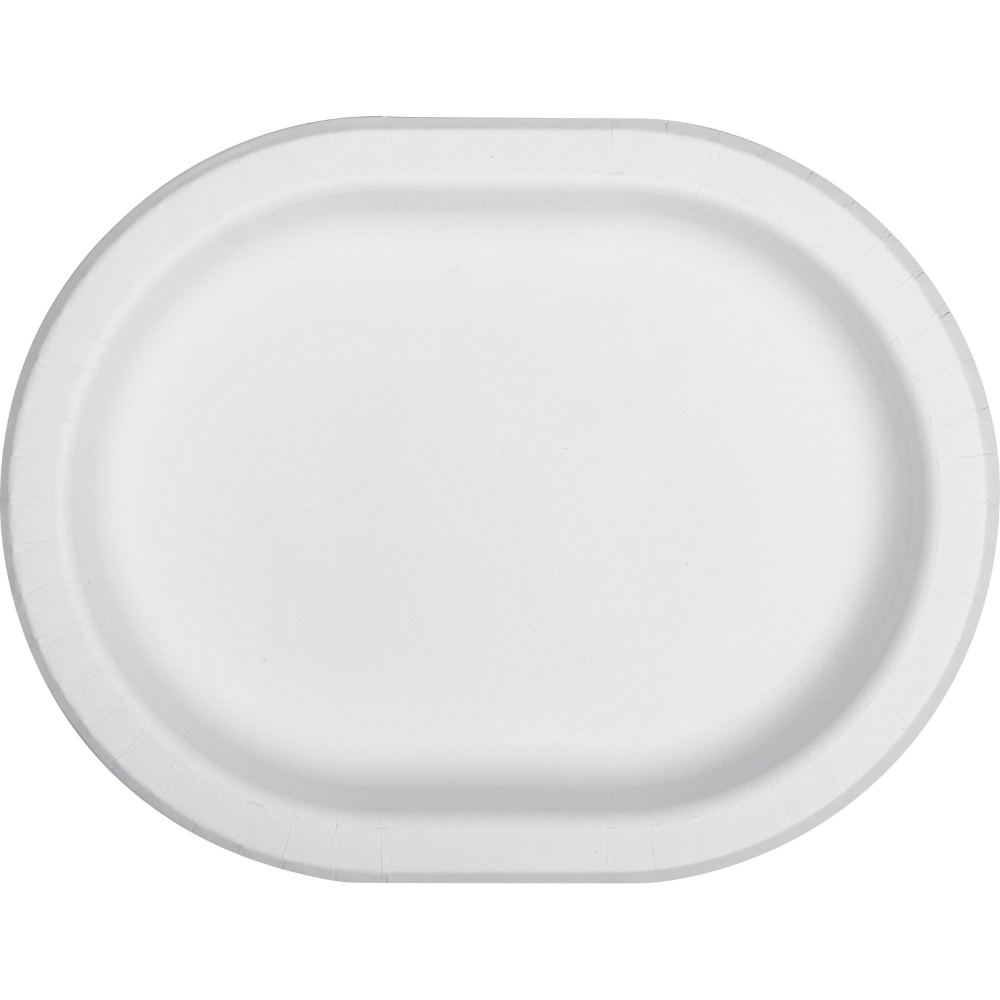 White Racetrack Oval Platters