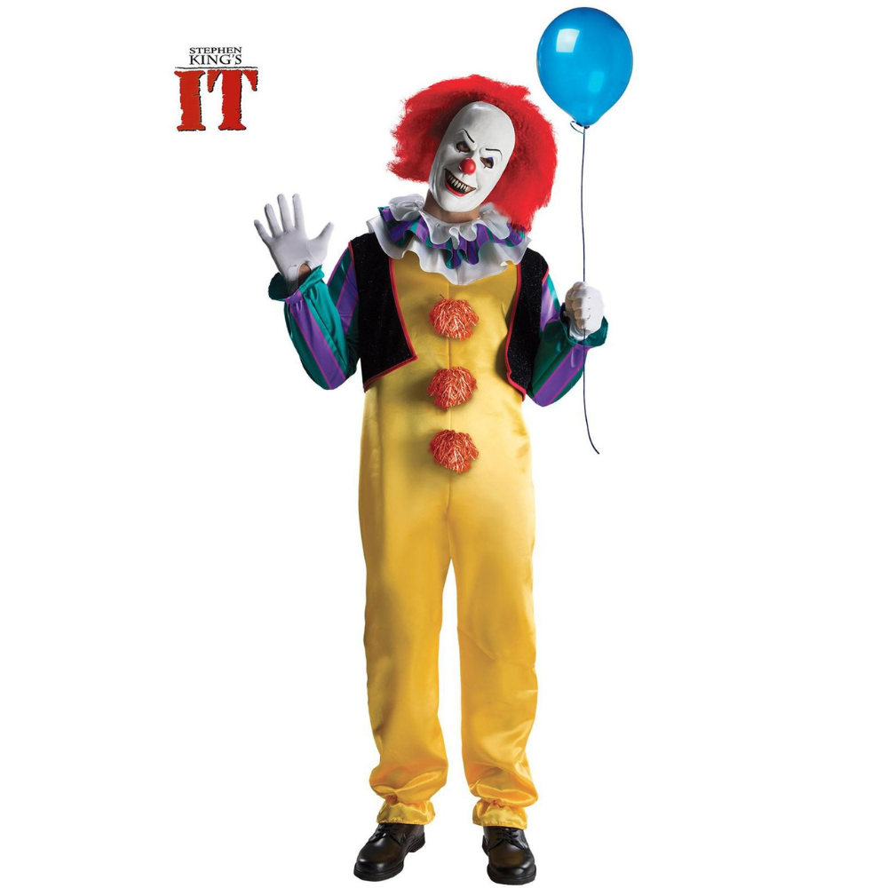 Pennywise Original Deluxe Costume for Adults, It - XL