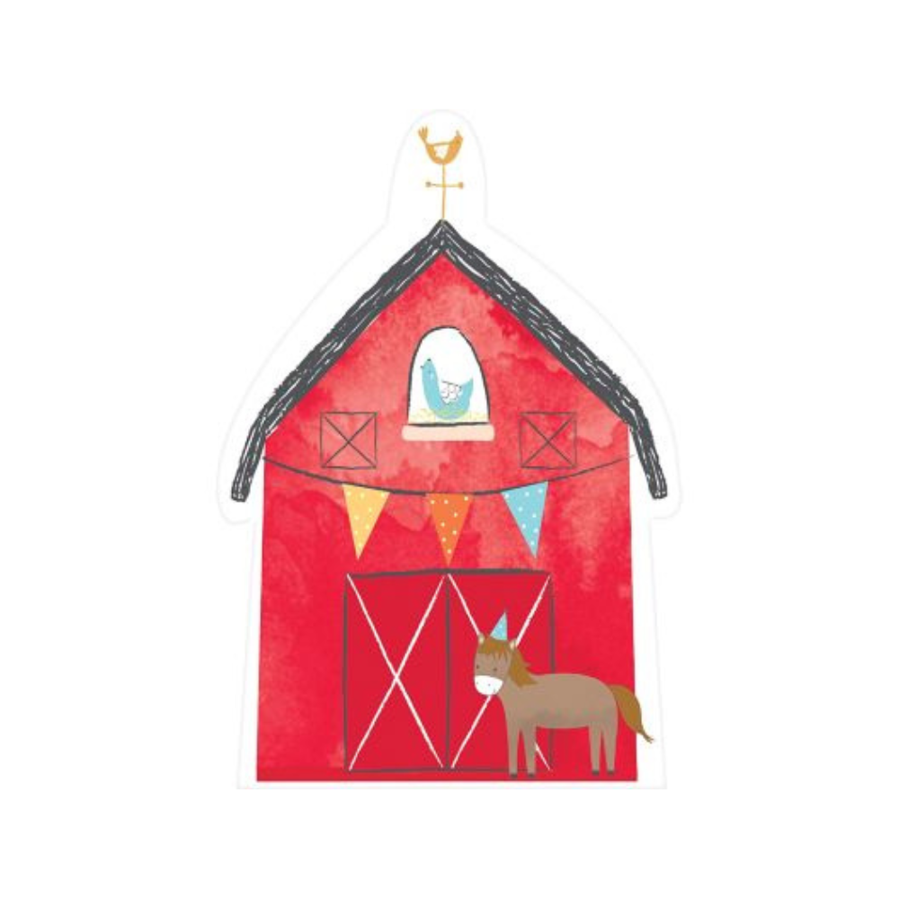 Invitations Pour Fête D'anniversaire Ferme Amicale, Paq. 8