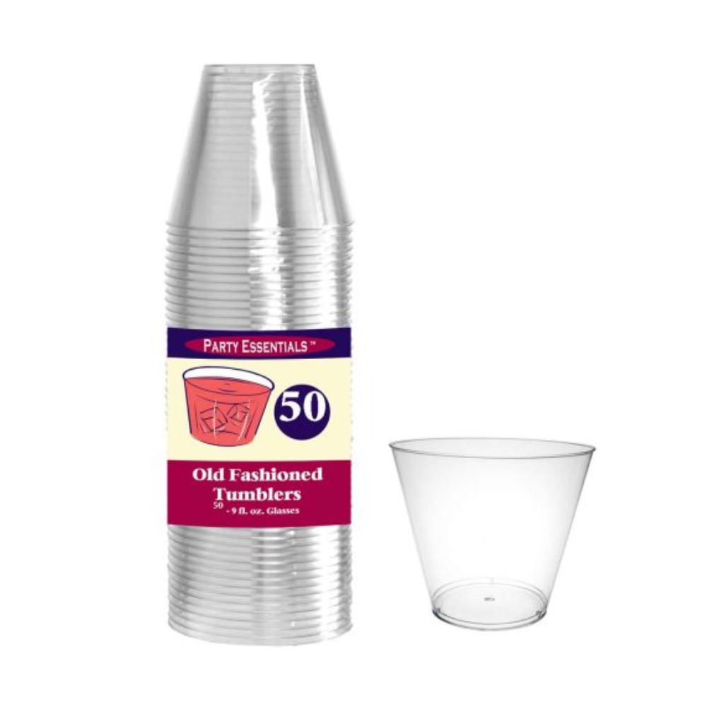 9 OZ. TUMBLERS – CLEAR 50 CT.