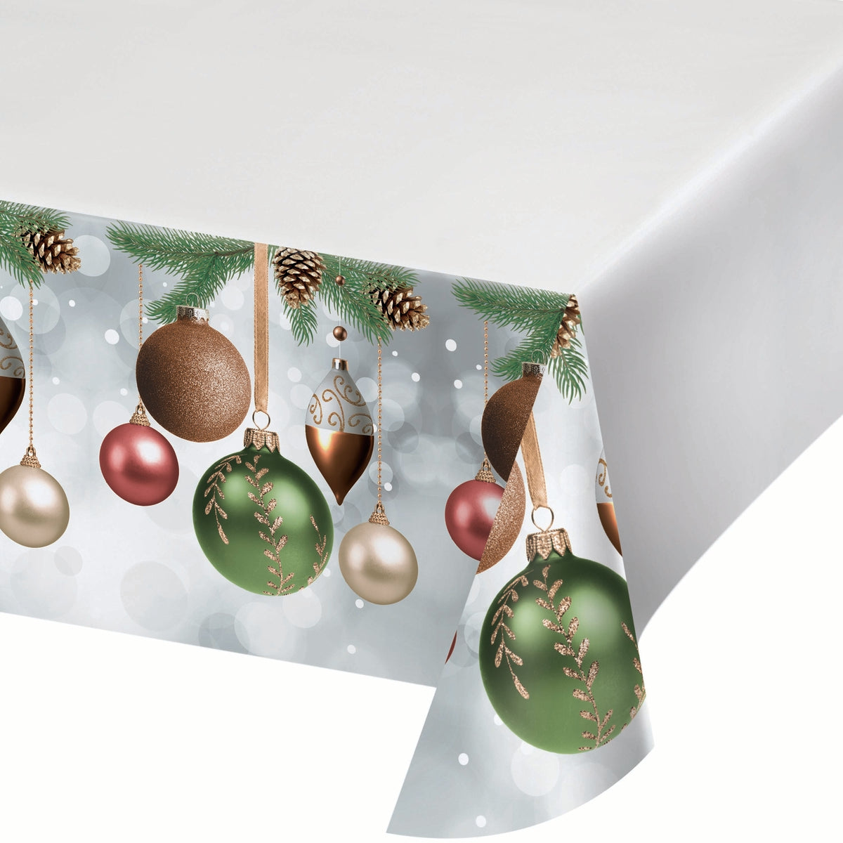 Dazzling Ornaments Paper Tablecover 1 CT 54X96