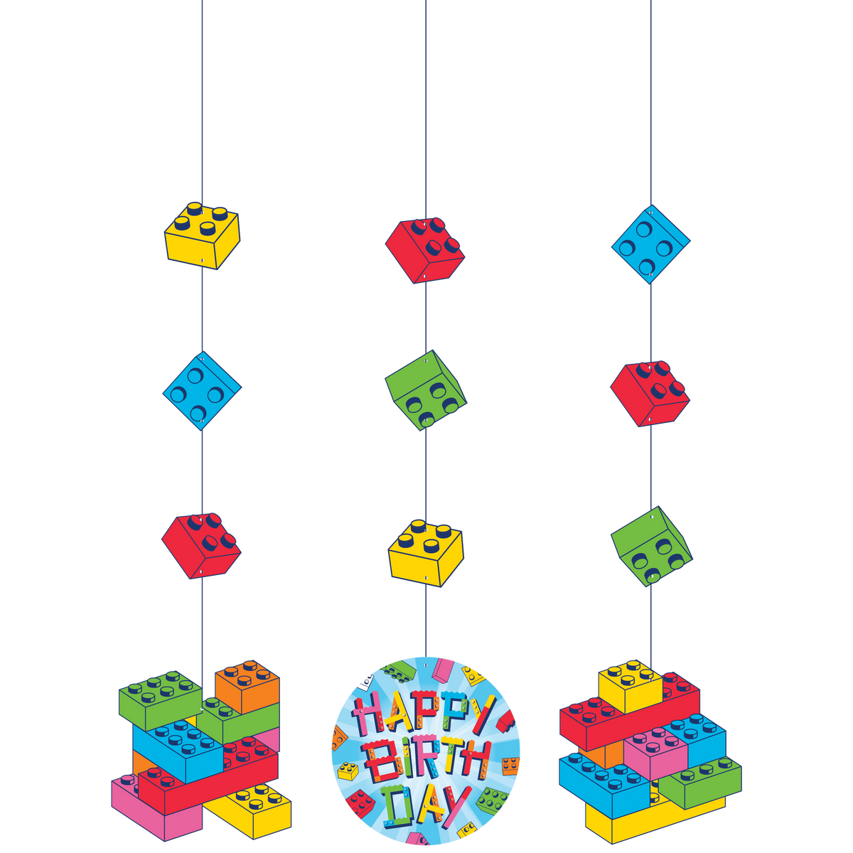 Block Bash Hanging Cutouts