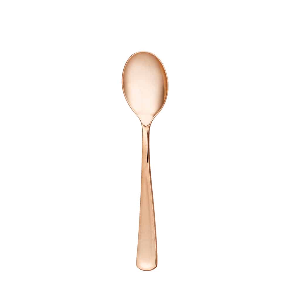 Polished Rose Gold Premium Plastic Spoons