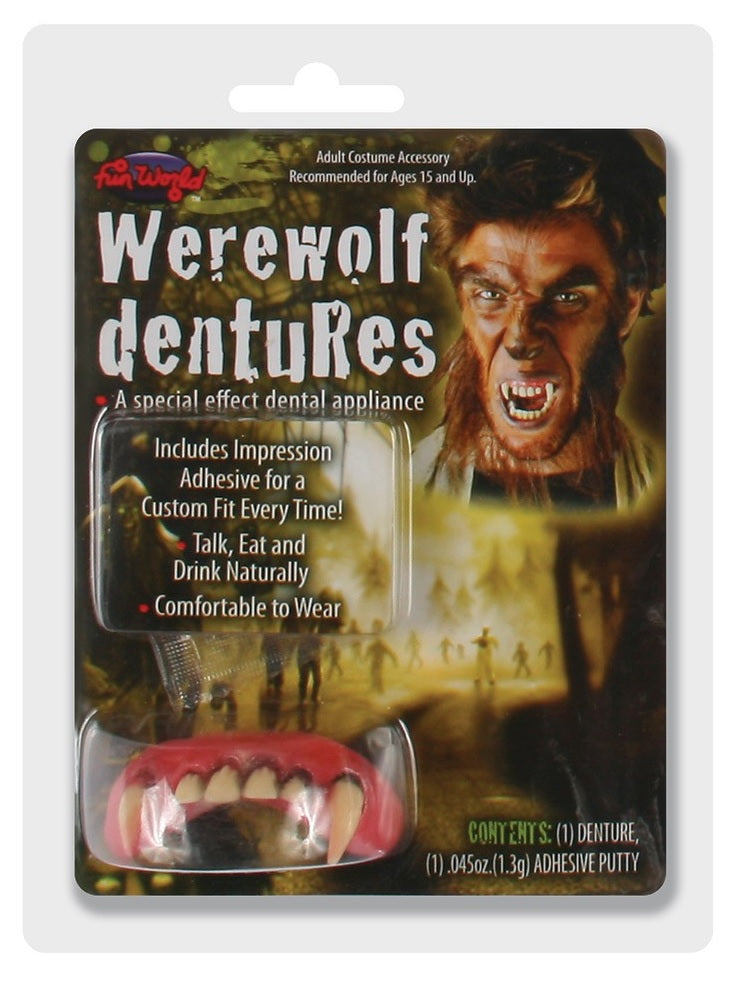 Werewolf Dentures False Teeth One-Size 2in