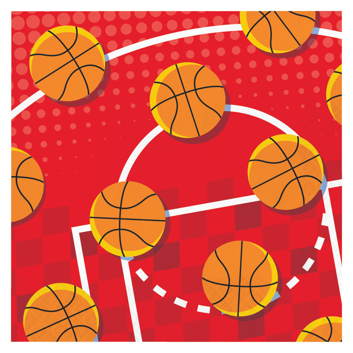 Sport Spirit Luncheon Napkins - Basketball