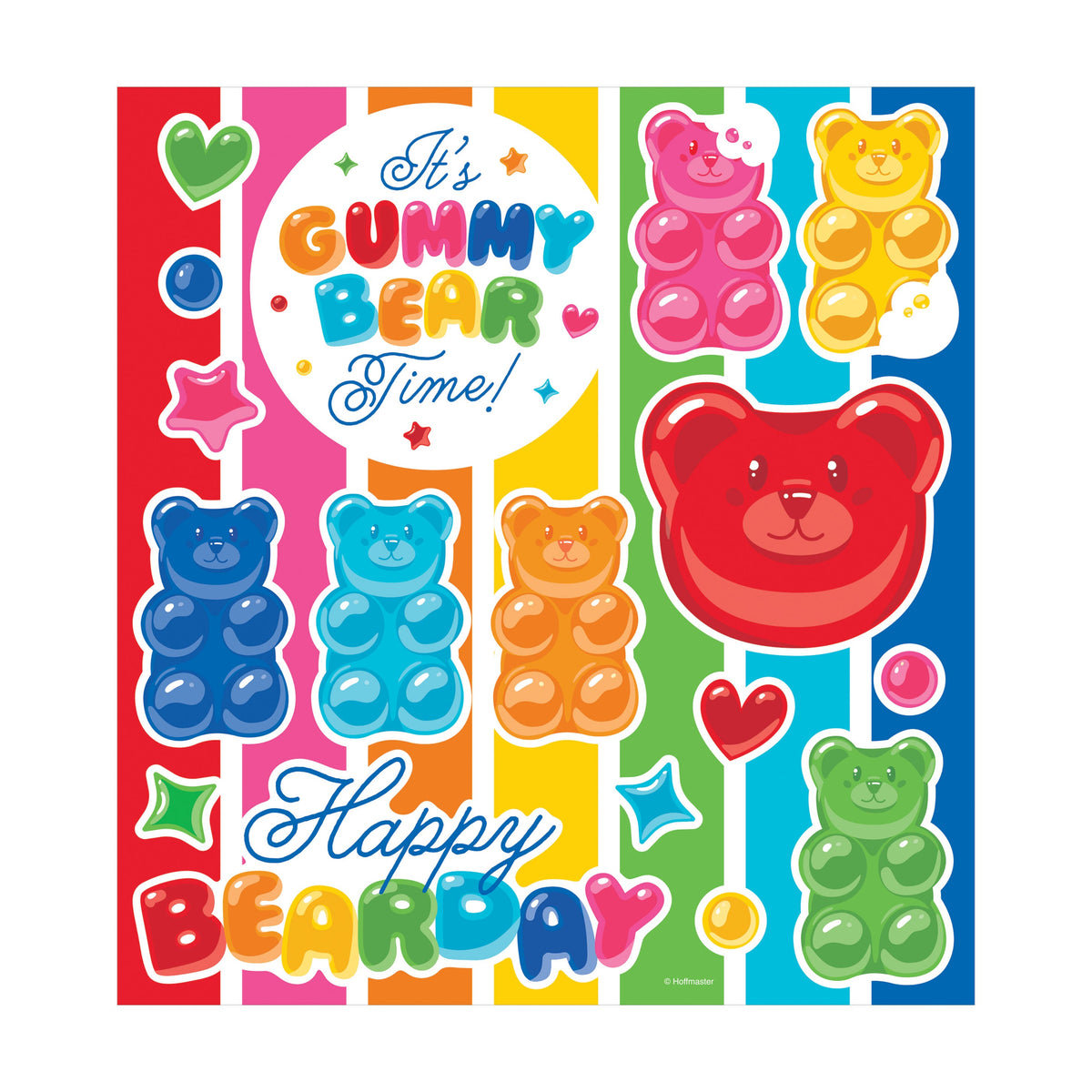 Gummy Bear Bash Vinyl Stickers