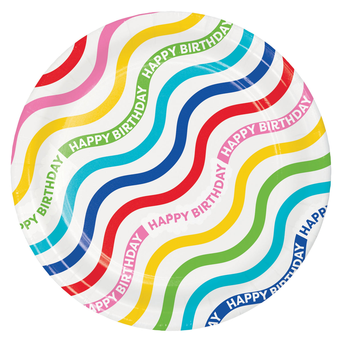 Color Waves Luncheon Plates