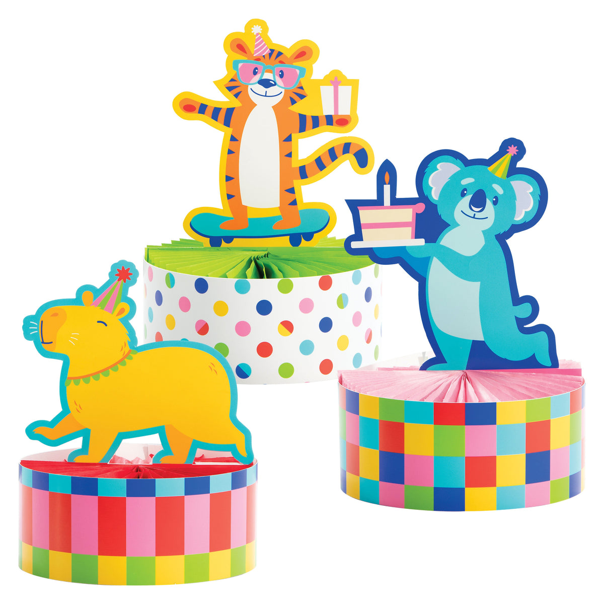 Animal Jamboree Honeycomb Centerpieces