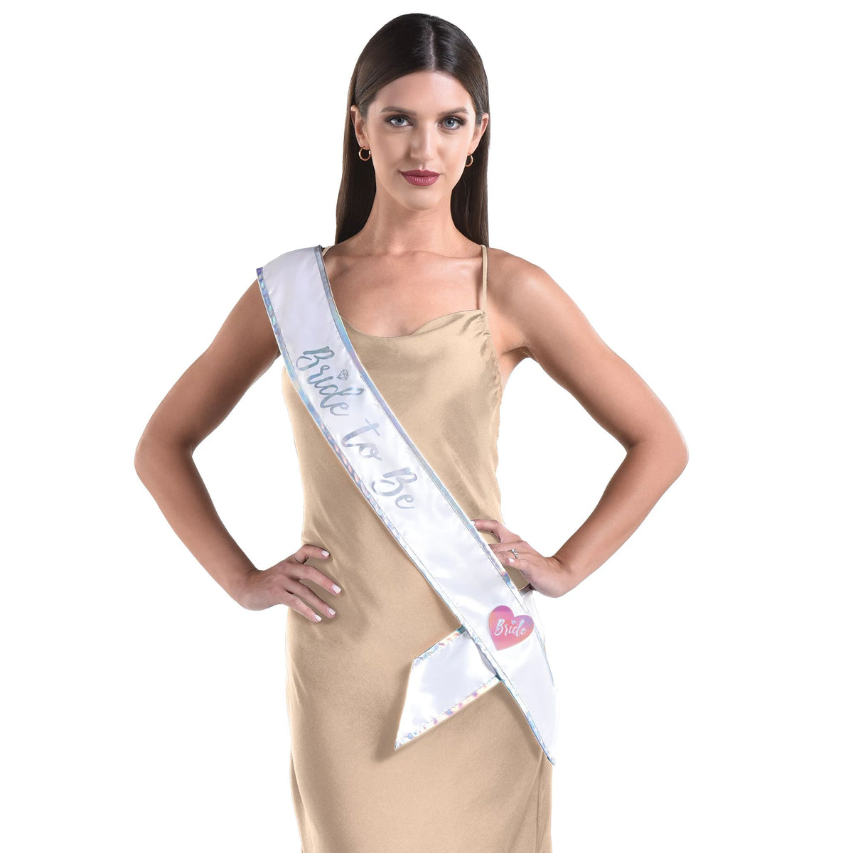 Bride-To-Be Deluxe Heart Sash & Pin