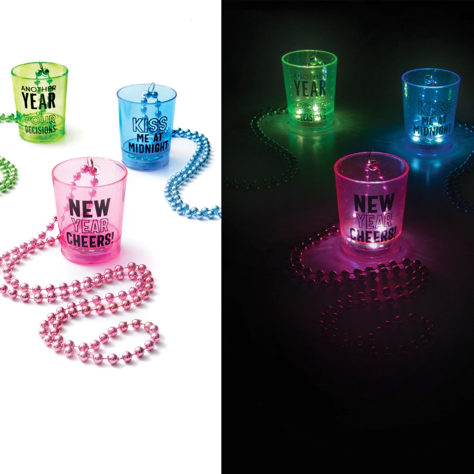 Light-Up Shot Glass Necklaces