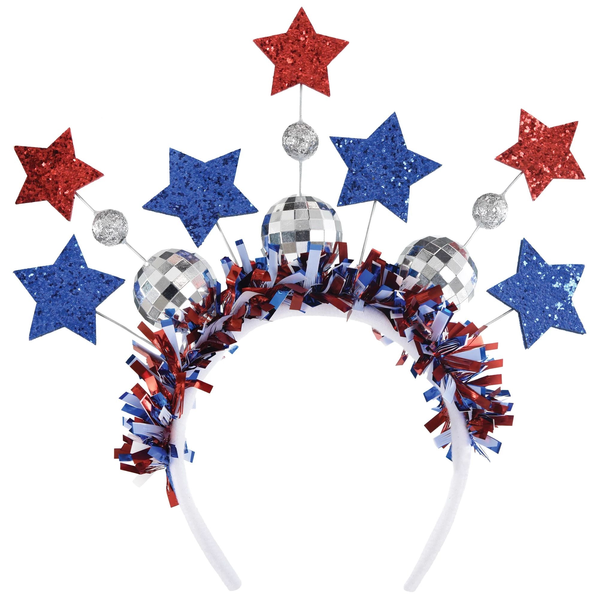 Patriotic Deluxe Disco Ball Headband