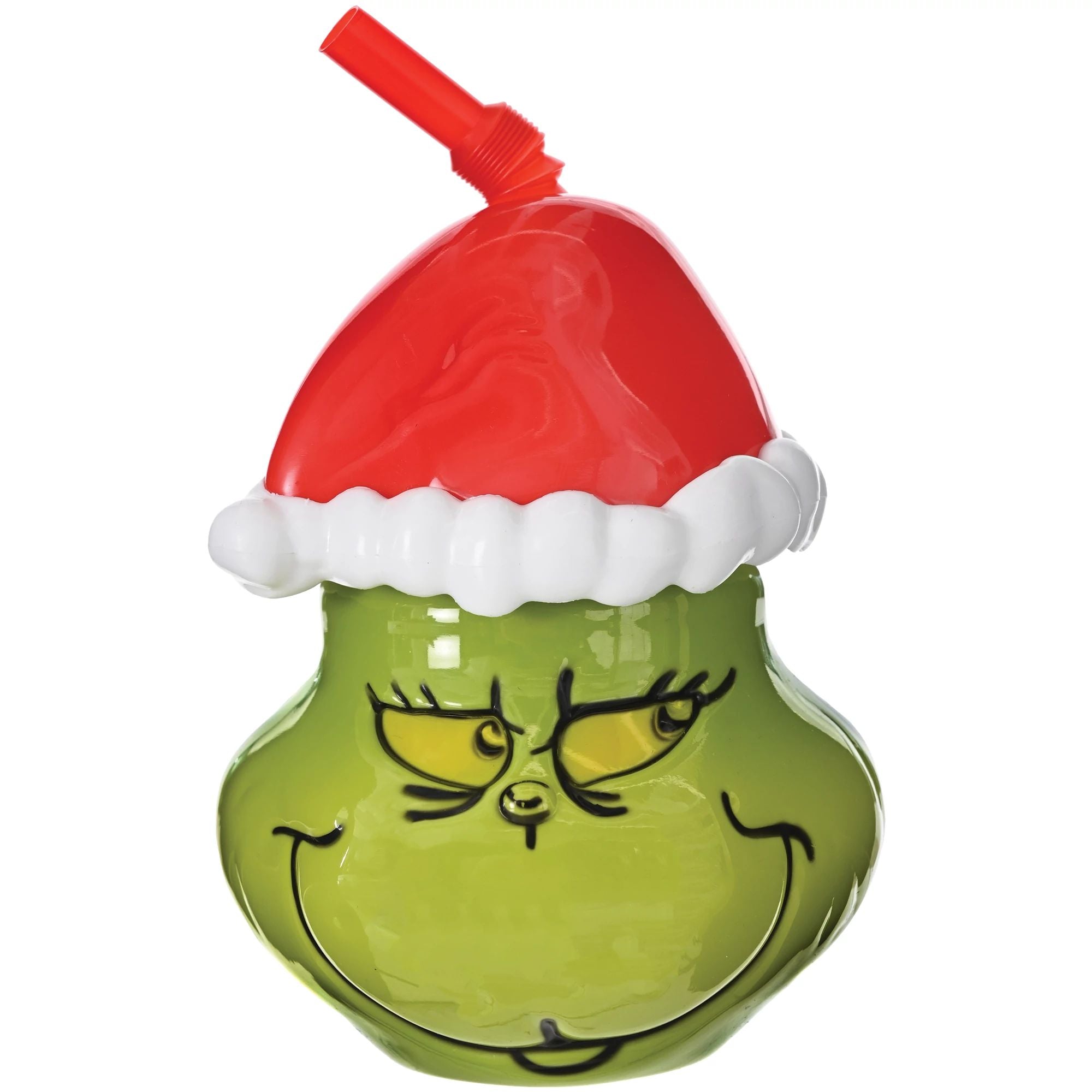 Grinch Plastic Cup w/ Straw