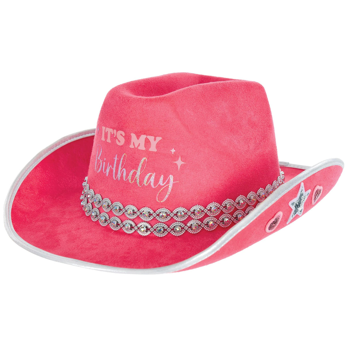 "It's My Birthday" Cowboy Hat - Pink