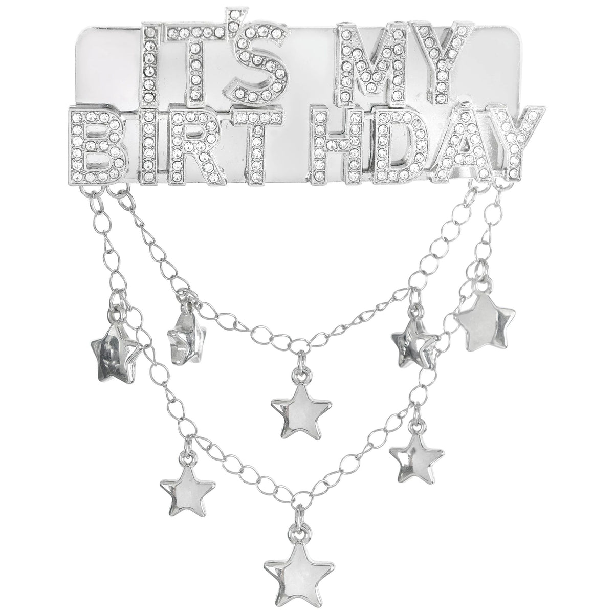 Birthday Rhinestone Hair Barrette