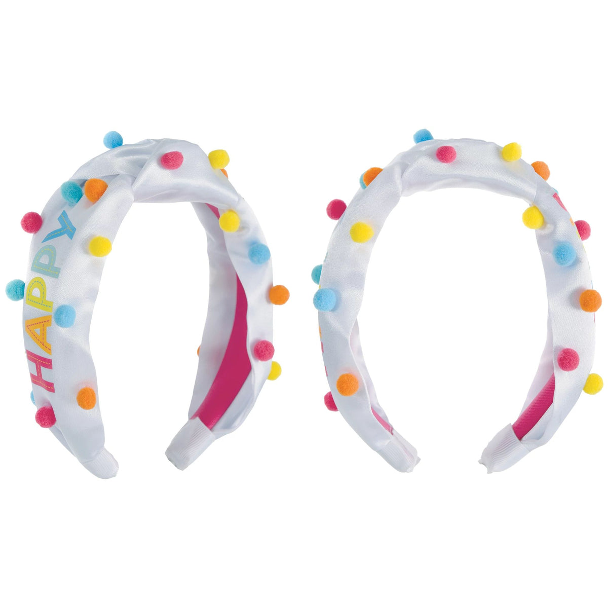 Tween Girl Pom Pom Birthday Headband