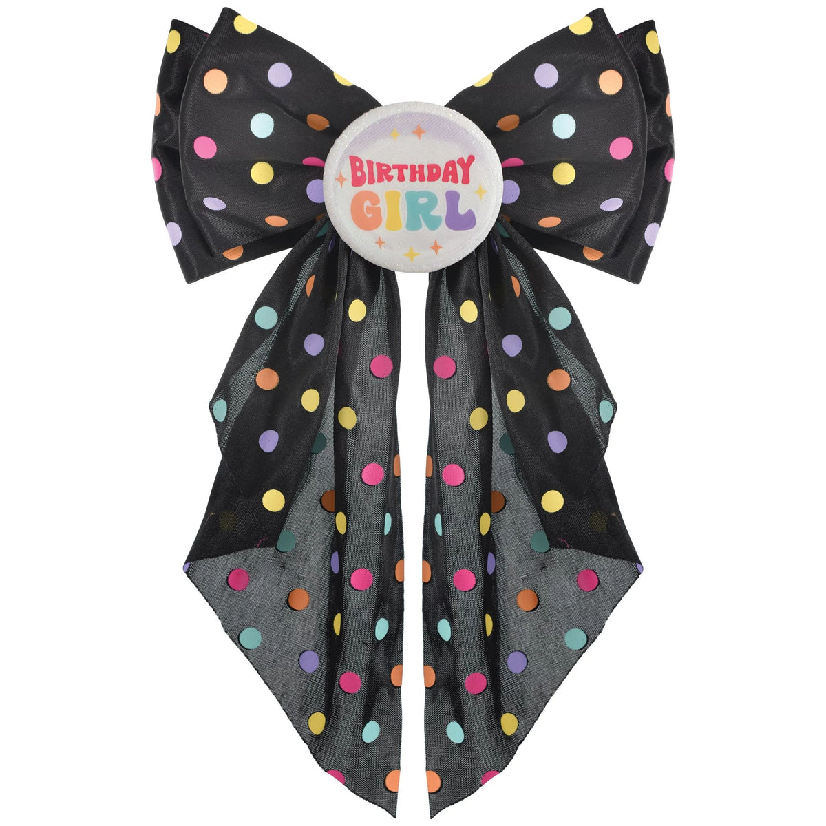 Happy Birthday Tween Girl Hair Bow