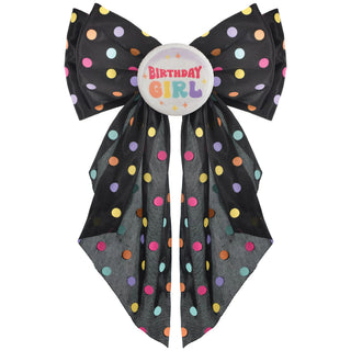 Happy Birthday Tween Girl Hair Bow