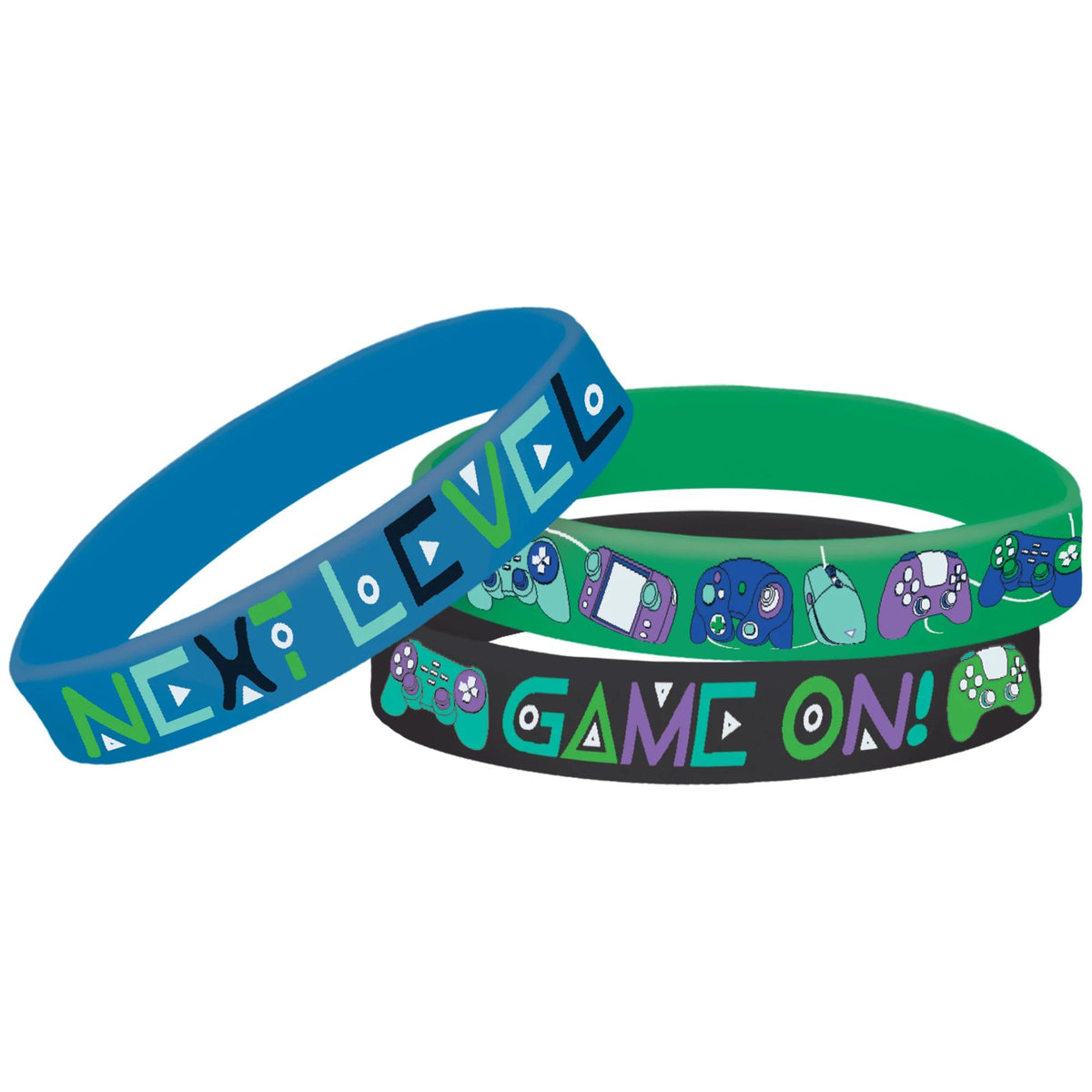 Game On Rubber Bracelets