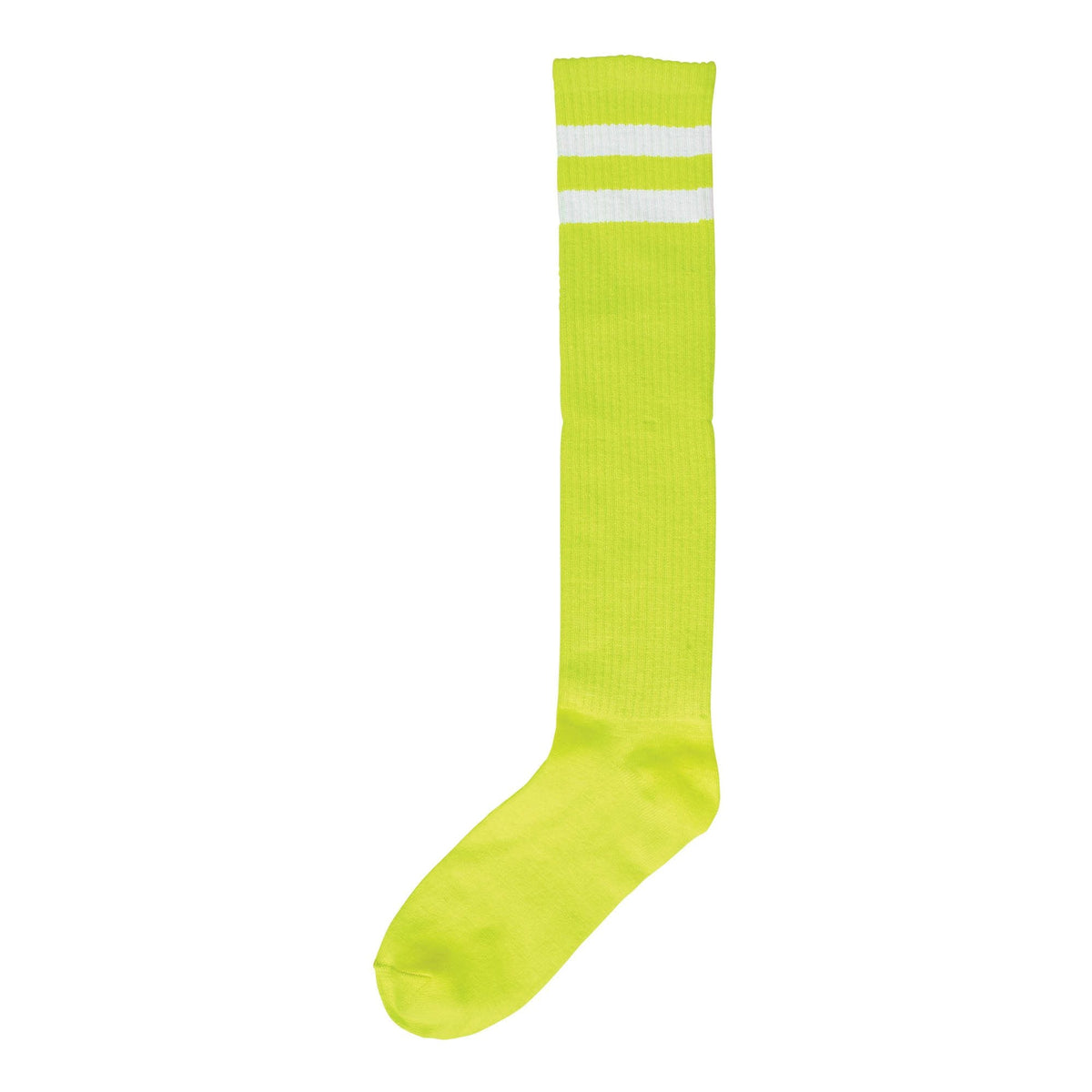 Neon Striped Knee Socks