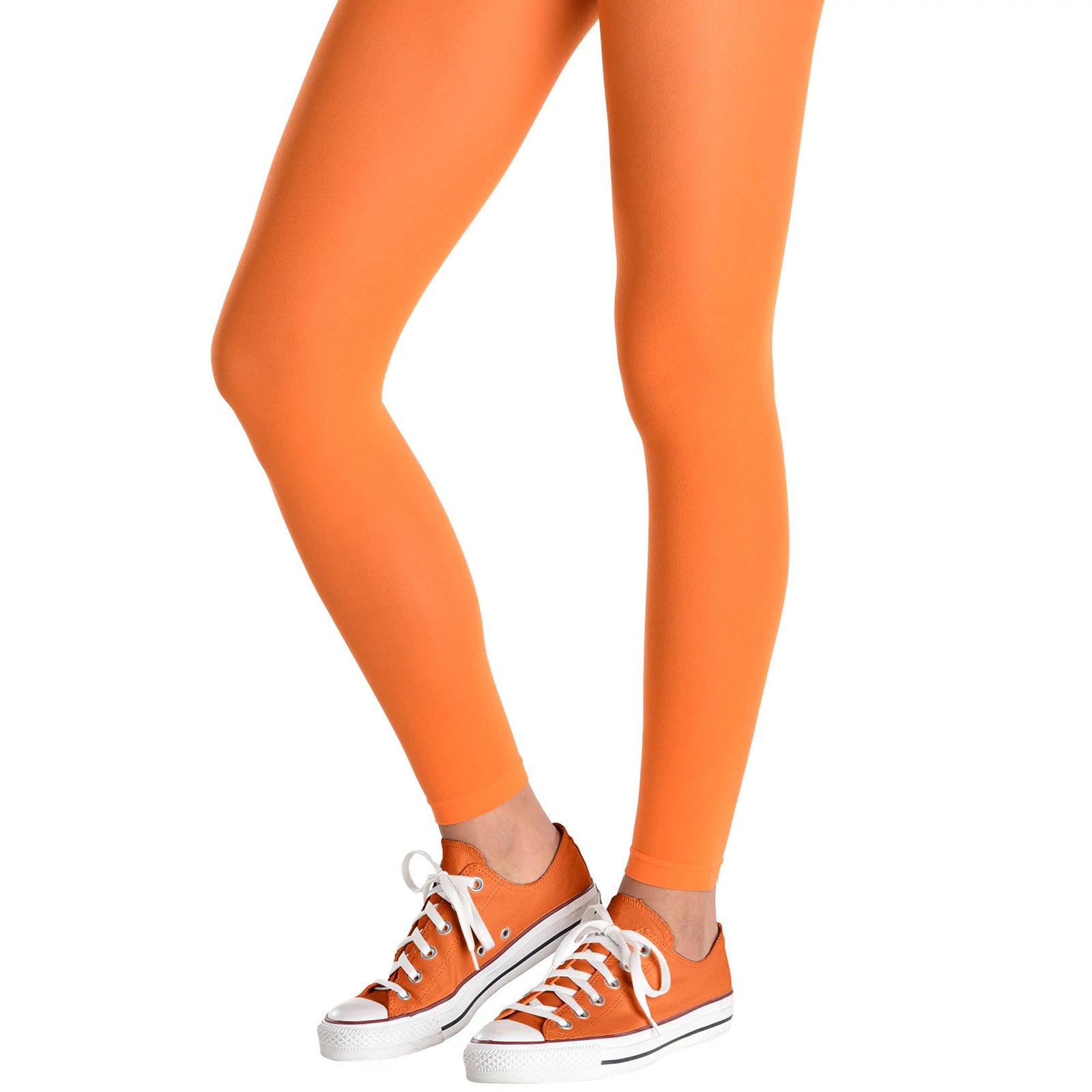 Adult - Footless Orange Tights