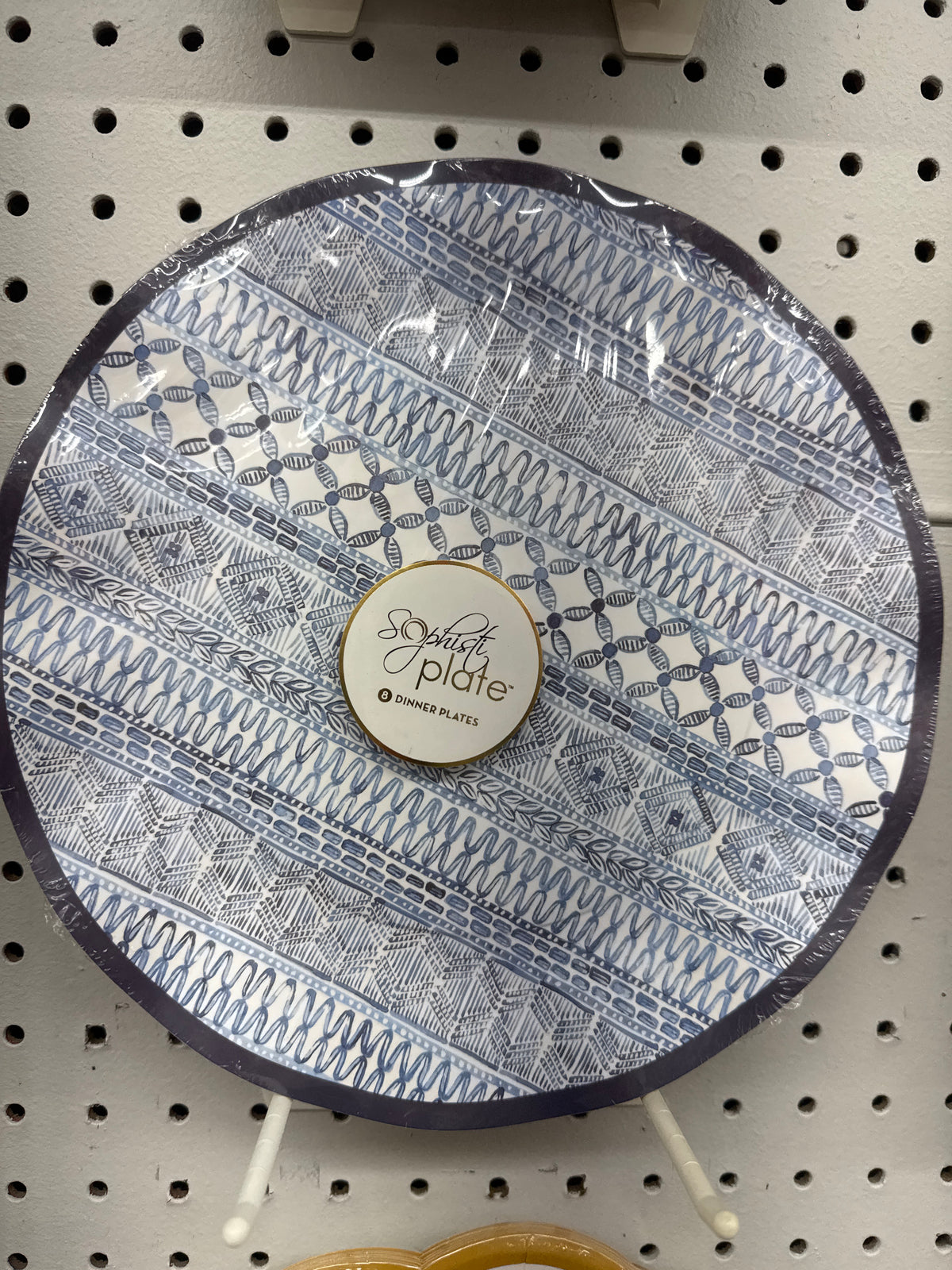 Indigo Batik Wavy Dinner Plate 8pk