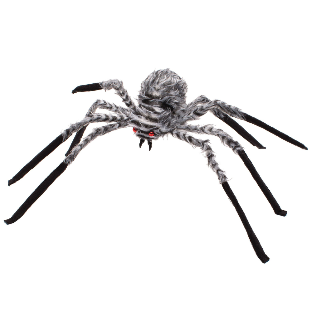 Fuzzy Spider Grey 20in